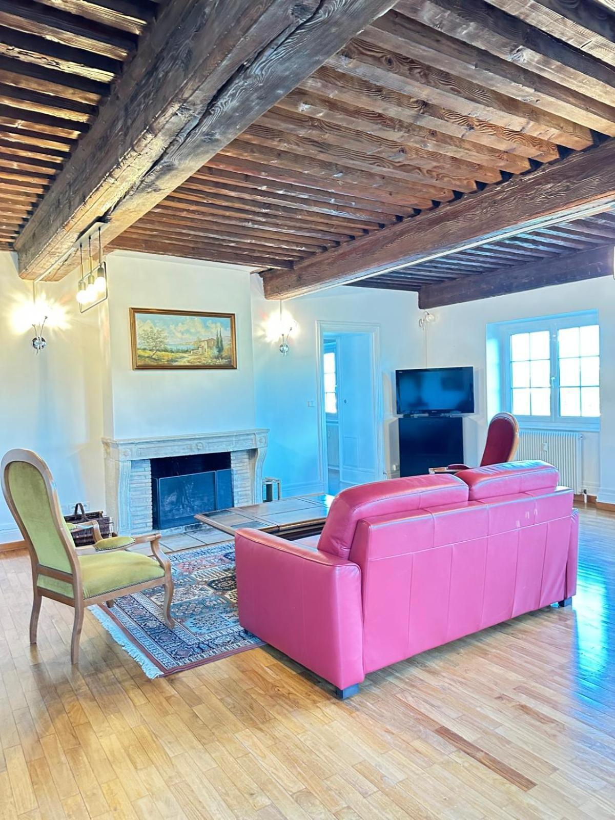 Sejourner Au Chateau De La Roue Grand Appartement Lissieu Luaran gambar